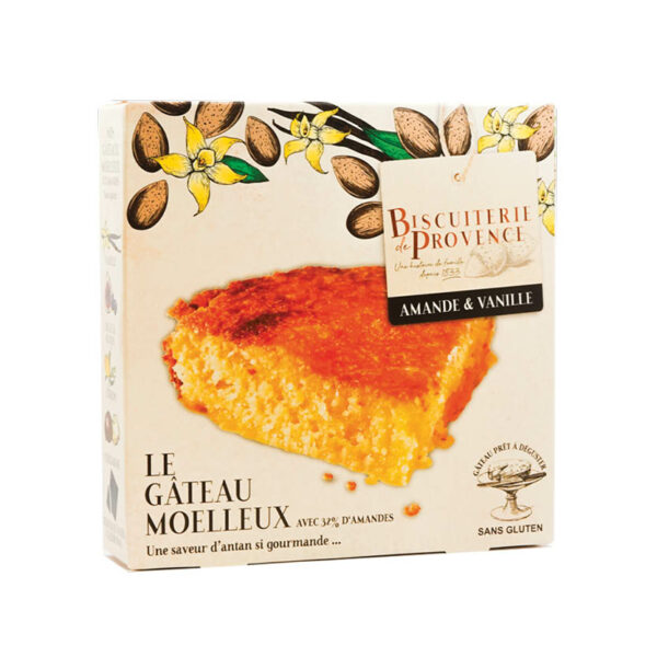 Gâteau moelleux amande & vanille - Biscuiterie de Provence