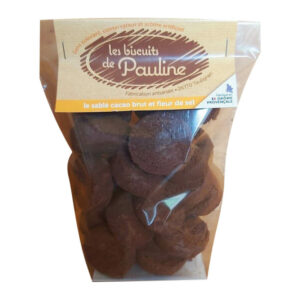 Sablé cacao brut et fleur de sel - Les Biscuits de Pauline